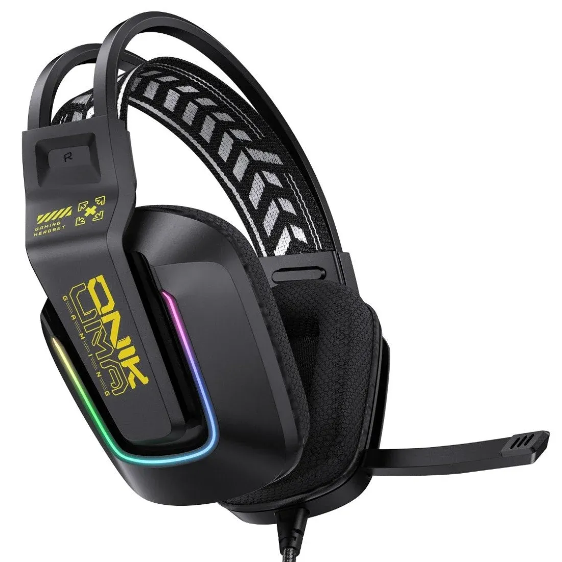 ONIKUMA X13 RGB Colorful Lighting Wired Gaming Headset with Microphone - Image 4