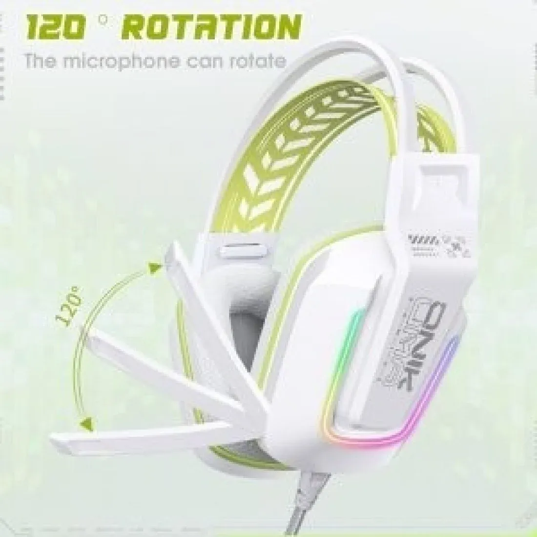 ONIKUMA X13 RGB Colorful Lighting Wired Gaming Headset with Microphone - Image 3