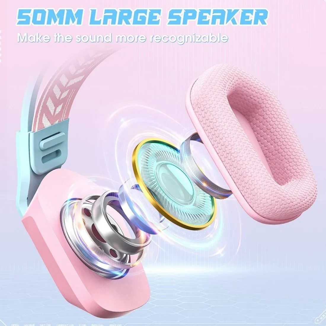 ONIKUMA X13 RGB Colorful Lighting Wired Gaming Headset with Microphone - Image 2