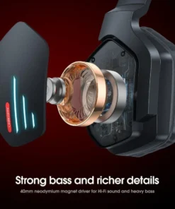 Alternative view of ONIKUMA B60 Wireless Gaming Headphone with LED