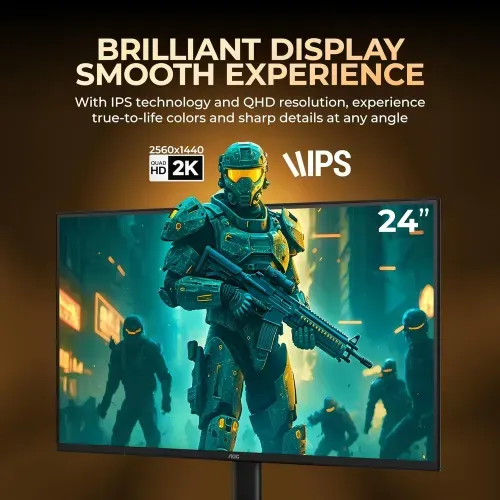 AOC Q24B35 23.8" 2K QHD IPS 120Hz Gaming Monitor - Image 2