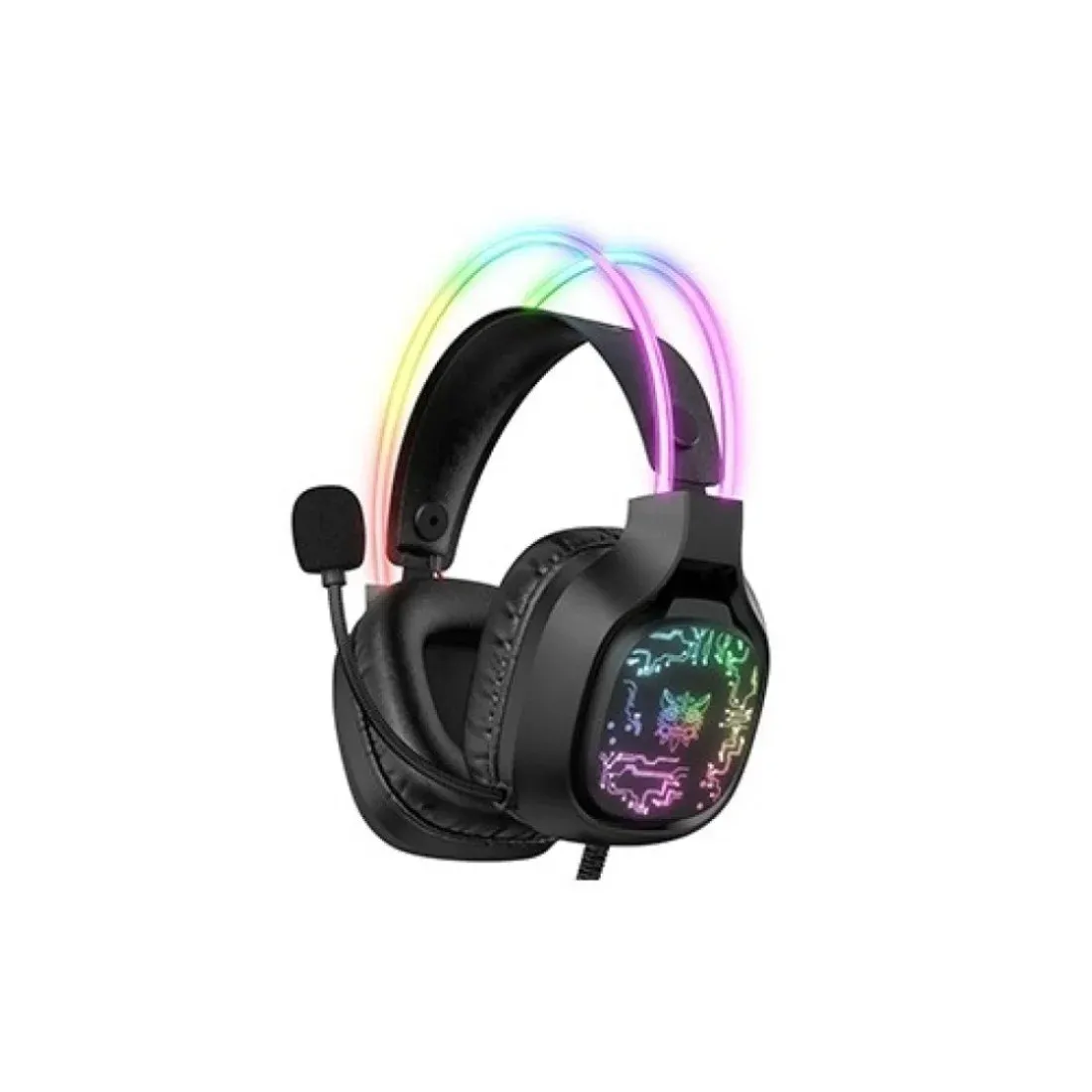 ONIKUMA X22 Cool RGB Dynamic Light Wired Gaming Headset (Black)