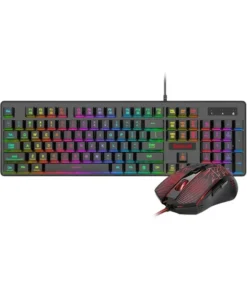 Redragon S107-BA RGB Wired Black Mechanical Gaming Keyboard & Mouse Combo
