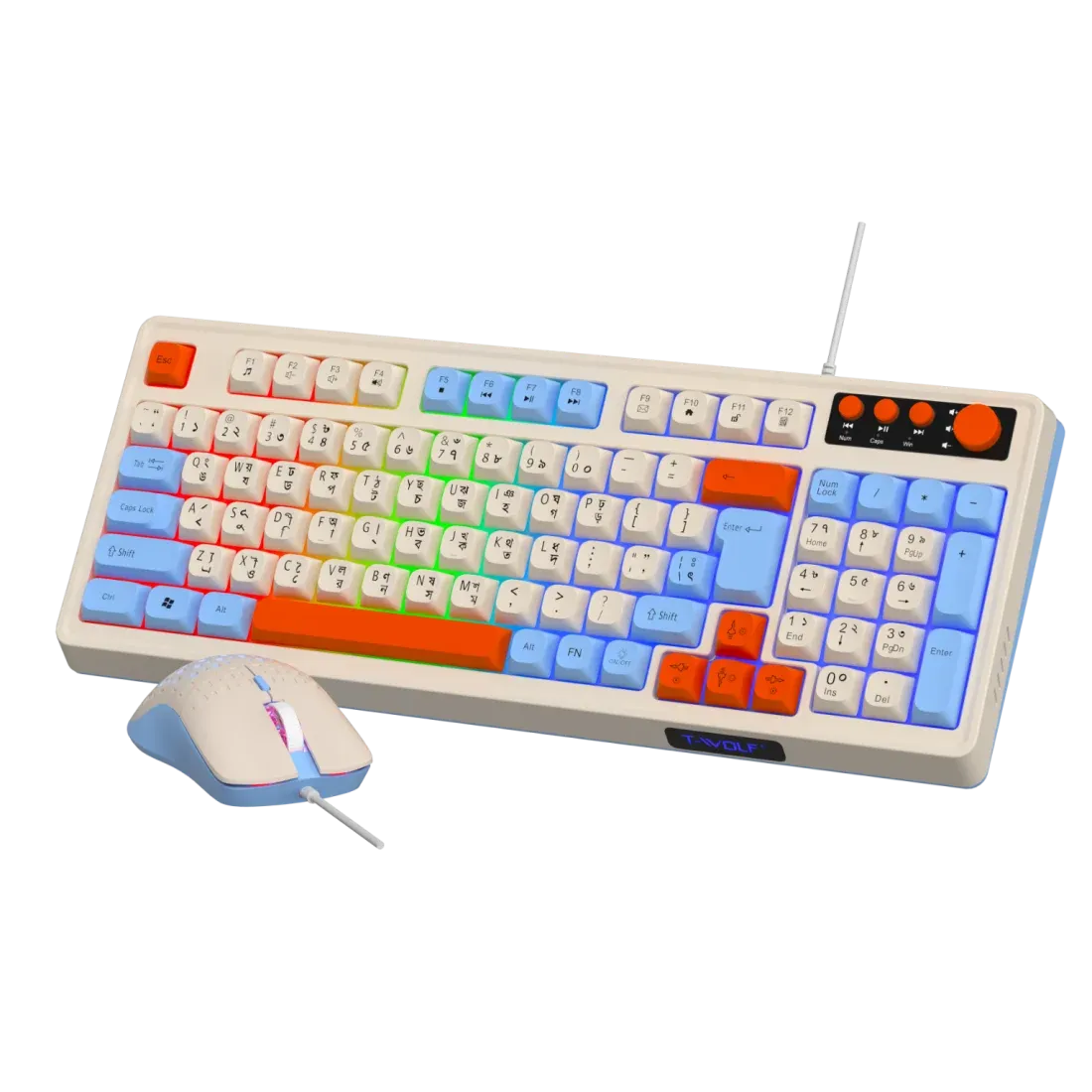 T-wolf TF100 Gaming Keyboard and mouse combo - Image 5