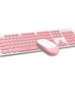 Alternative view of T-Wolf TF770 Wireless Keyboard Mouse Combo- Pink