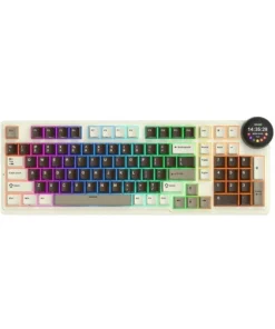 Royal Kludge RK N99 Tri Mode RGB Hot Swap (Beige Switch) Mocha Grey Mechanical Gaming Keyboard