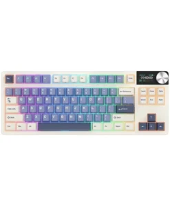 Royal Kludge RK S85 Tri Mode RGB Hot Swap (Beige Switch) Horizon Blue Mechanical Gaming Keyboard