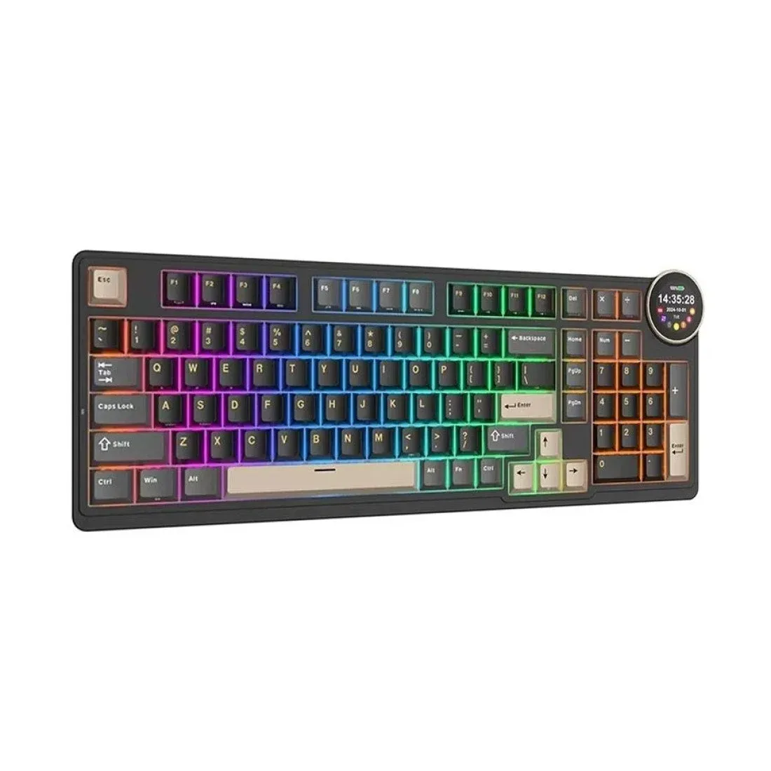 Royal Kludge RK N99 Tri Mode RGB Hot Swap (Beige Switch) Phantom Mechanical Gaming Keyboard - Image 6
