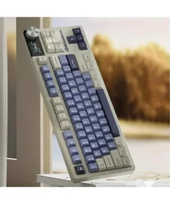 Alternative view of Royal Kludge RK S85 Tri Mode RGB Hot Swap (Beige Switch) Horizon Blue Mechanical Gaming Keyboard