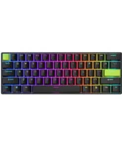Royal Kludge RK C61 Wired RGB Hot Swap (Magnetic Mint Switch) Black Green Mechanical Gaming Keyboard