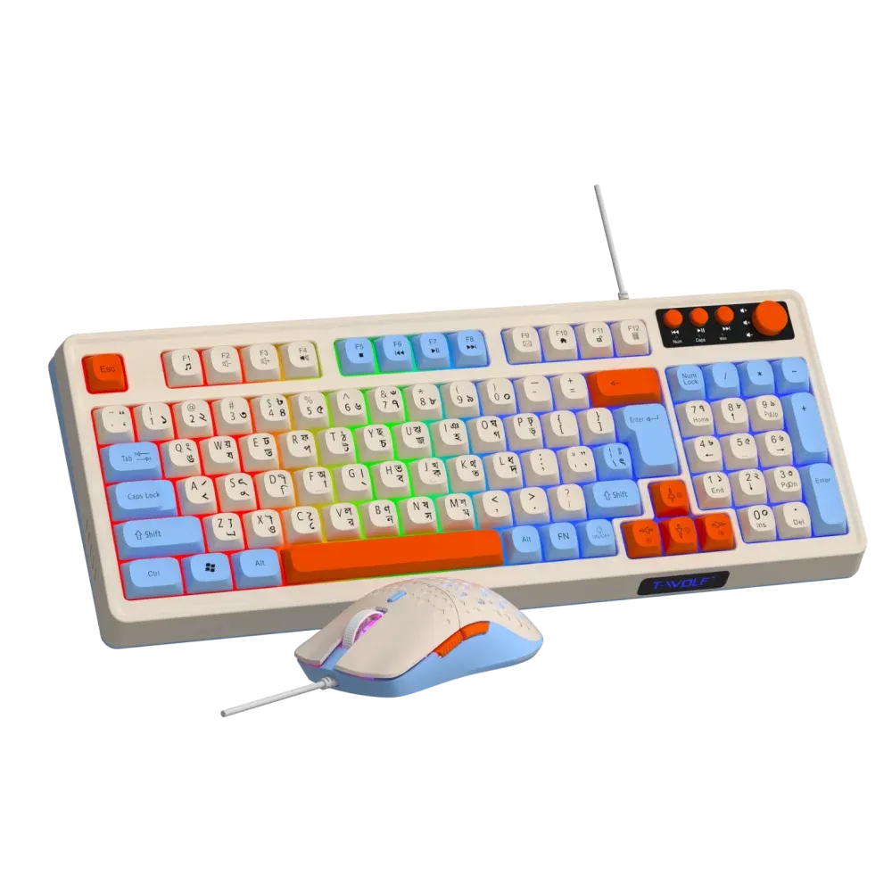 T-wolf TF100 Gaming Keyboard and mouse combo - Image 6