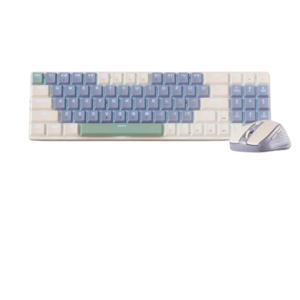 Redragon BS8772 Wireless Herb Green Mechanical Gaming Keyboard & Mouse Combo - Image 5