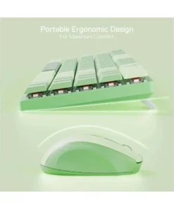 Alternative view of Redragon BS8772 Wireless Herb Green Mechanical Gaming Keyboard & Mouse Combo