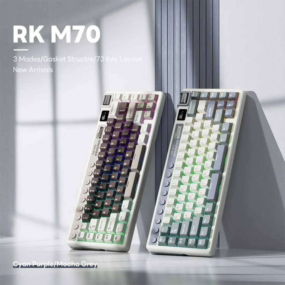 ROYAL KLUDGE RK M70 Hot Swappable Tri Mode Mechanical Gaming Keyboard - Image 10