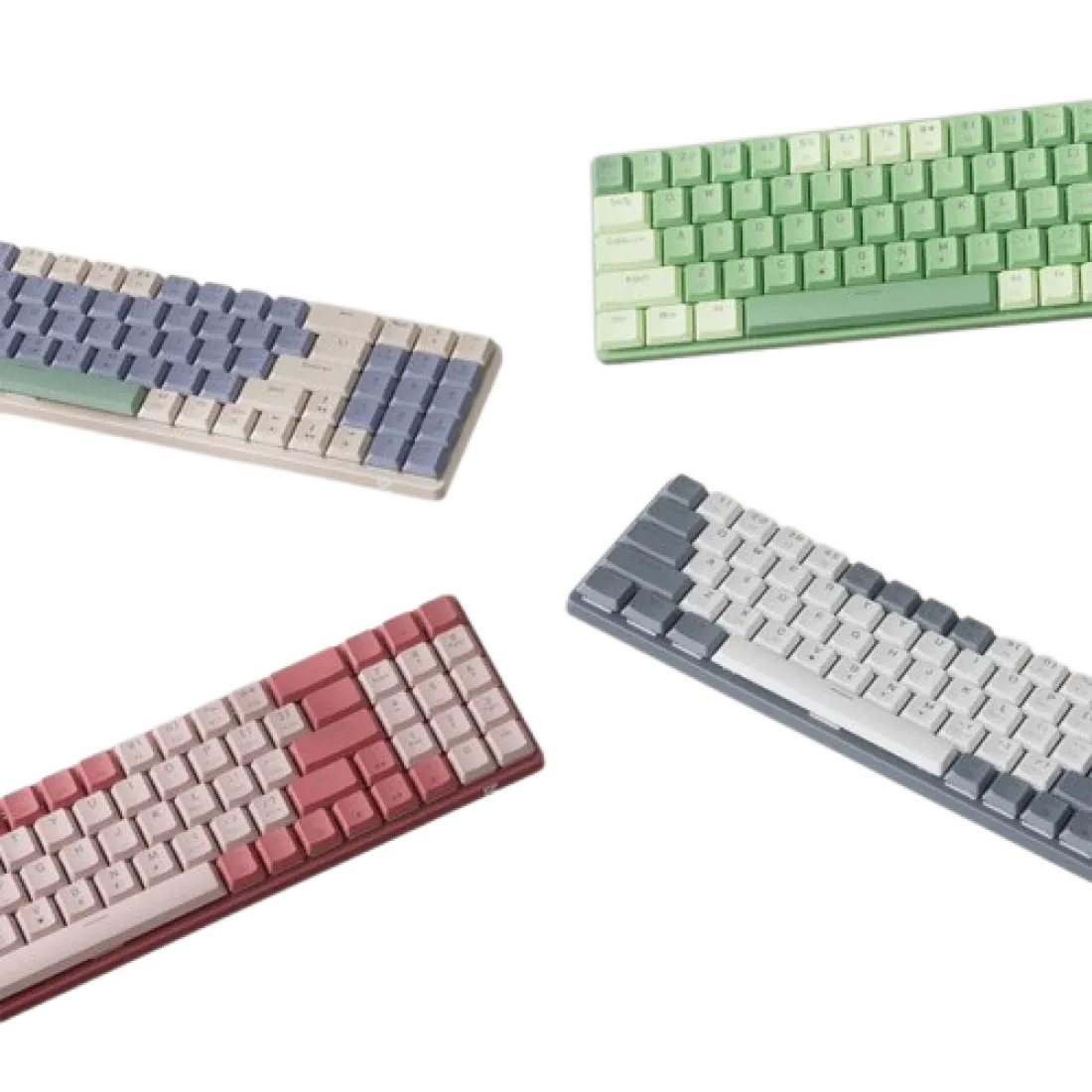 Redragon BS8772 Wireless Herb Green Mechanical Gaming Keyboard & Mouse Combo - Image 4