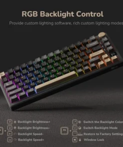 Alternative view of ROYAL KLUDGE RK M75 Tri Mode Wireless Mechanical Keyboard