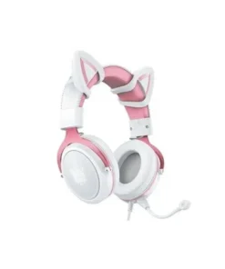 ONIKUMA X10 Pink Cat Ears Stereo Noise Cancellation Gaming Headset