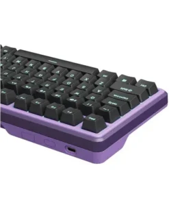 Alternative view of Royal Kludge RK X87 Wired (Creamy Switch) Blackberry Mousse Mechanical Gaming Keyboard
