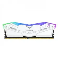 Alternative view of TEAM Delta RGB 24GB DDR5 7600MHz CL36 Gaming Desktop RAM White