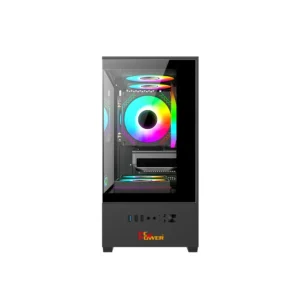 Alternative view of PC Power River View BK M-ATX Gaming Casing