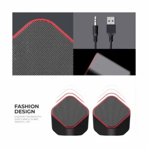 Alternative view of Havit SK473 USB 2.0 Black & Red Speaker