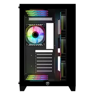 Alternative view of PC Power ICEBERG V2 Black With 650W PSU AND 10 FANS Gaming Case