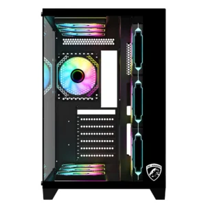 Alternative view of PC Power ICEBERG V3 Black Gaming Casing With 10 FANS