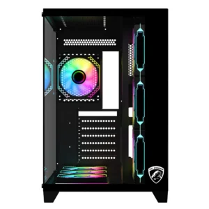 Alternative view of PC Power ICEBERG V3 Black With 650W PSU AND 7 FANS Gaming Casing