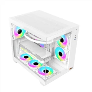 Alternative view of PC POWER ICELAND WH Casing With 9 FANS