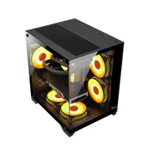 Alternative view of PC POWER OCEAN VIEW V1 BK M-ATX GAMING CASING