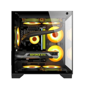 Alternative view of PC POWER OCEAN VIEW BK M-ATX GAMING CASING WITH 3 ARGB FAN