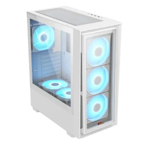 Alternative view of PC Power Crystal Glass V3 WH ATX Desktop Gaming Casing