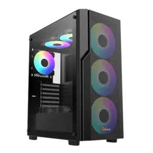 PC POWER ZERO MESH BK Casing With 4 FANS