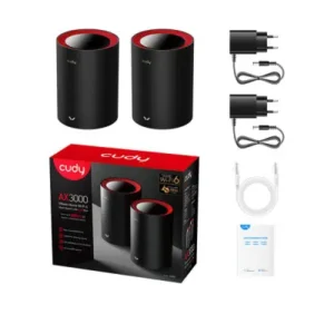 Alternative view of CUDY M3000 2-Pack AX3000 2.5G Dual Band Wi-Fi 6 Mesh System Router