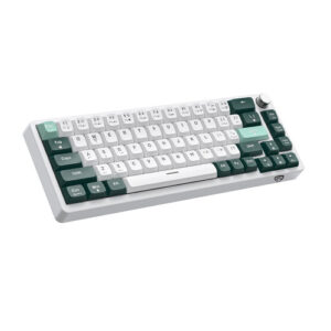 Alternative view of PC Power K68 TRI-MODE Keyboard (Keycap White, Green, Cyan)
