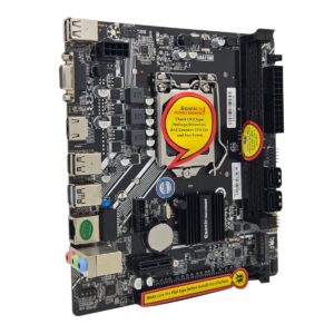 Alternative view of Esonic H81DA1 DDR-3 Intel 4th Gen NVME Support M-ATX Motherboard
