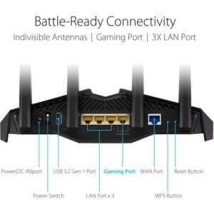 Alternative view of ASUS RT-AX82U AX5400 Dual-Band WiFi Gaming Router