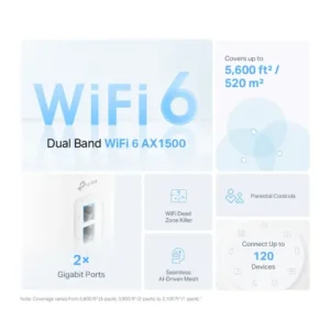 Alternative view of TP-Link Deco X10 AX1500 Dual-Band Mesh Router (2 Pack)