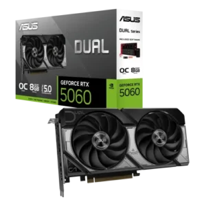 Alternative view of ASUS Dual GeForce RTX 5060 8GB GDDR7 OC Edition Graphics Card