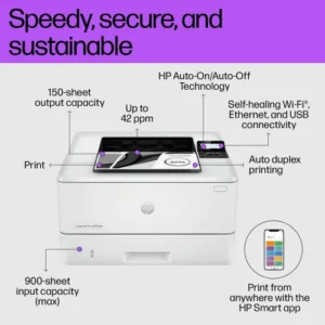 Alternative view of HP LaserJet Pro 4003dw Single Function Mono Laser Printer