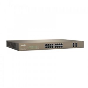 Alternative view of Tenda TEF1118P-16-150W 16 10/100Mbps PoE +1 Gigabit/SFP Slots Switch