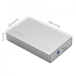 Alternative view of Orico 3588US3 3.5 inch SATA HDD/SSD Enclosure USB 3.0 (White)