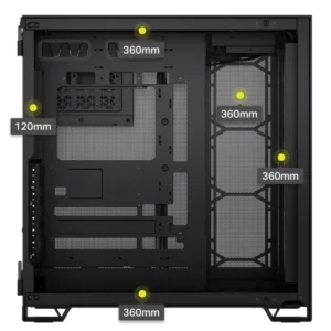 Alternative view of Corsair 6500D AIRFLOW Mid-Tower Dual Chamber Casing
