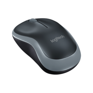 Logitech M185 Compact Wireless Mouse (Black-Gray)