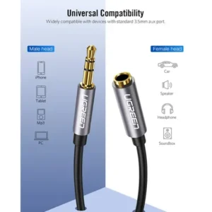 Alternative view of Ugreen AV118 3M 3.5mm Male to Female Audio Extension Cable