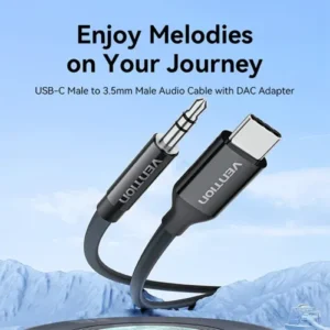 Alternative view of Vention BIFBF 1 Meter Type-C to 3.5mm Audio Converter
