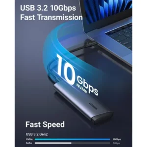 Alternative view of UGREEN CM767 Type C M.2 NVMe SSD Enclosure