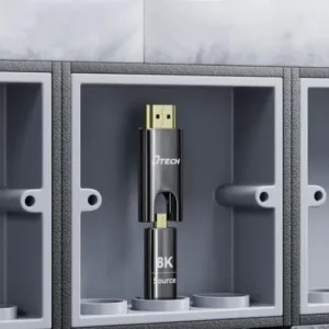 Alternative view of Dtech DT-HF3015 15 Meter Type-D to Type-A Dual Connector Fiber Optic HDMI Cable