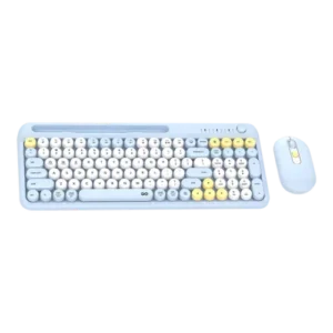 Fantech GO Mochi 101 WK899 Wireless Keyboard Mouse Combo (Blue)