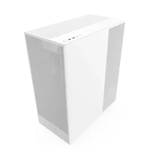 Alternative view of NZXT H7 Flow RGB 2024 Mid-Tower ATX Airflow Casing With 360 RGB Fan White